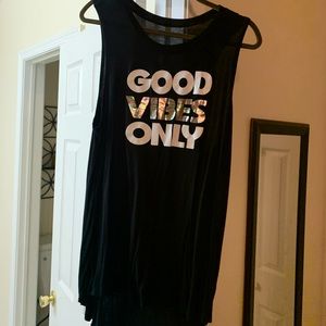 Good Vibes Only sleeveless top